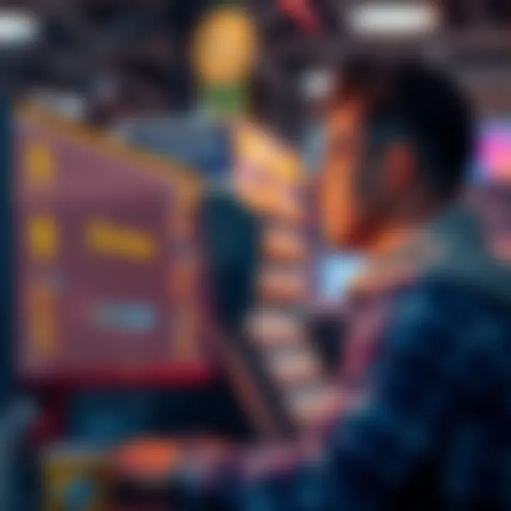 A retailer looking at a computer screen displaying cryptocurrency transactions and Binance logo, deep in thought about security and compliance risks.
