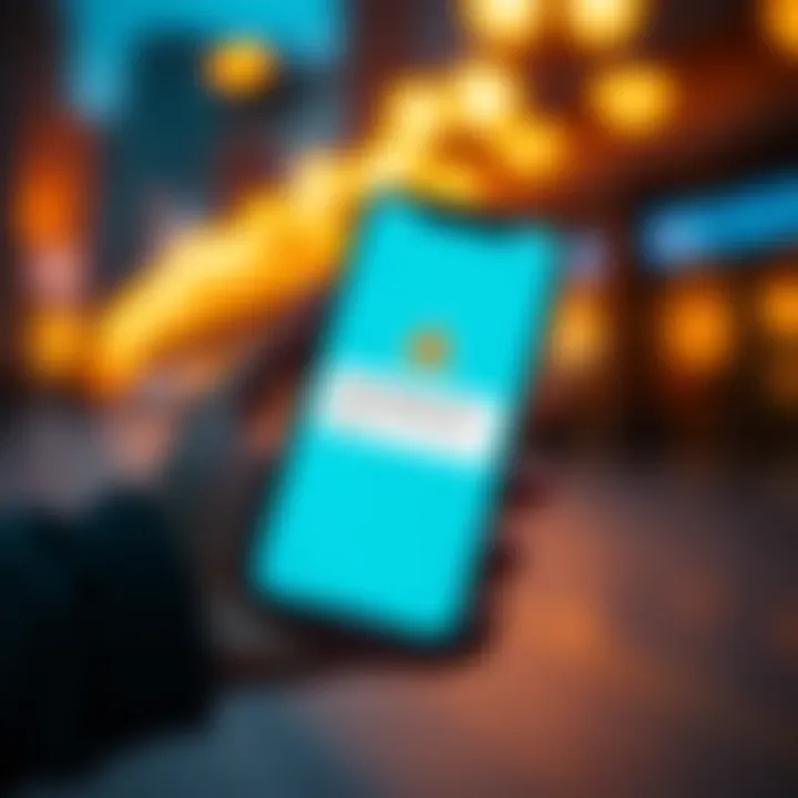 A mobile phone displaying the Revolut app interface with a warning message about account restriction.