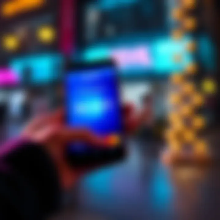 Person setting up a Revolut account on a smartphone with GBP and EUR symbols displayed