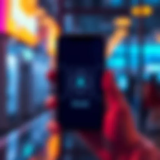 A smartphone displaying the Revolut app crashing during face scan login on an iPhone SE 2020