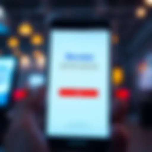 A smartphone displaying the Revolut app sign up screen with a passcode prompt and verification message