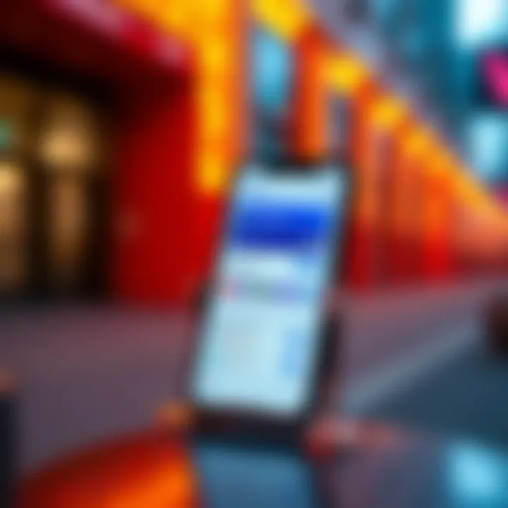A smartphone displaying the Revolut app interface showing financial features and options.