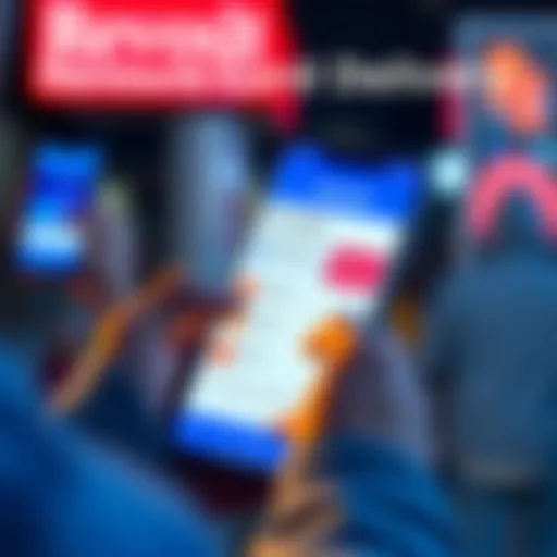 A person on a smartphone checking their Revolut app for card delivery options