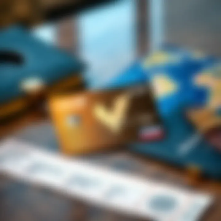 Close-up of a Revolut Metal card placed on a table with travel accessories like a passport and airplane ticket