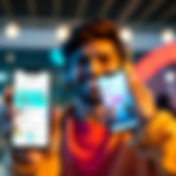 A customer happily switching from N26 to Revolut, showcasing both app interfaces on a smartphone