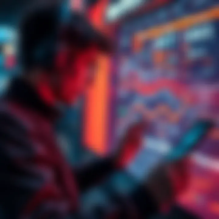 User examining complex terms and conditions on a digital platform