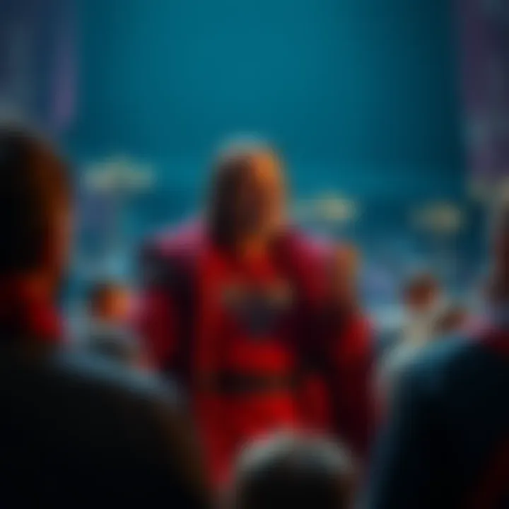 Richard Heart speaking to a crowd, analyzing his decision not to participate in a sacrifice event