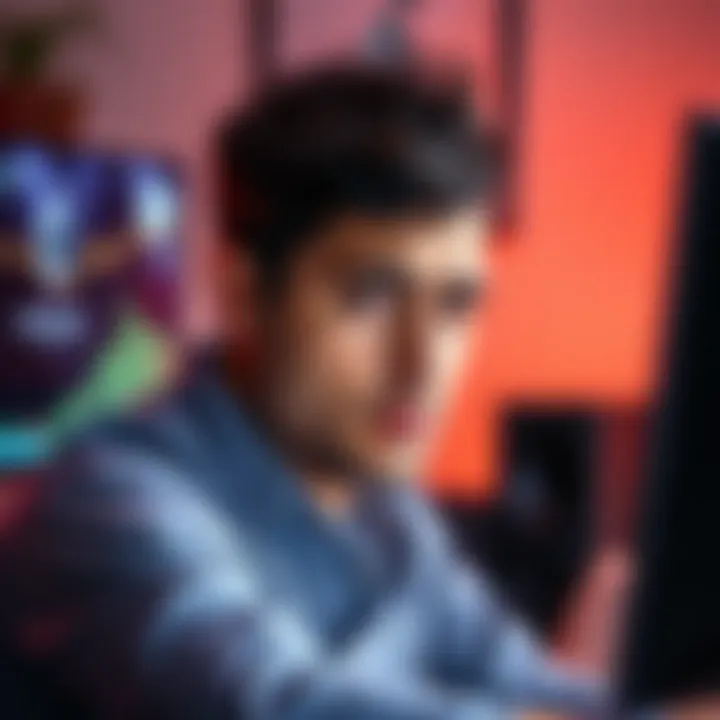 Richard's Ethereum Investment Richard looking concerned as he watches Ethereum price drop on a computer screen, reflecting his costly investment decision.