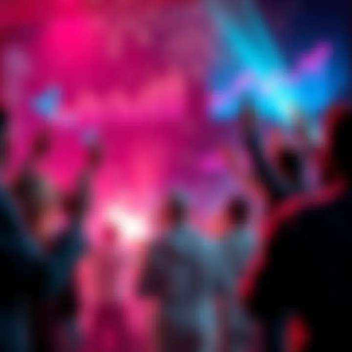 People celebrating Ripple's conditional approval for a banking charter, with graphs showing growth and optimism in the background.