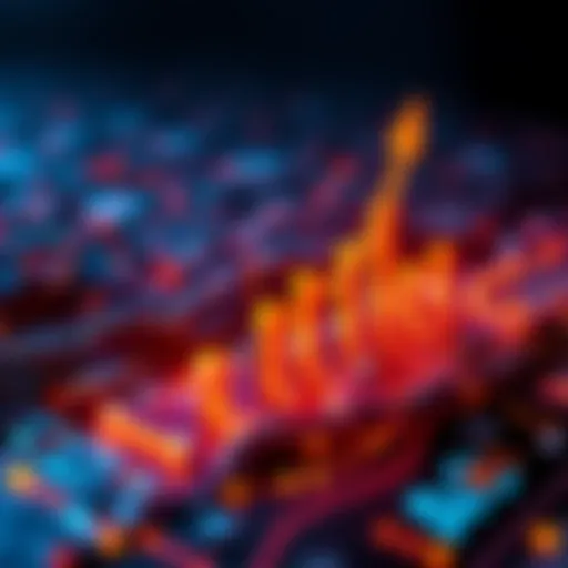 A graphic showing the growth of daily transactions on a blockchain, with upward arrows illustrating increasing numbers, symbolizing user engagement.