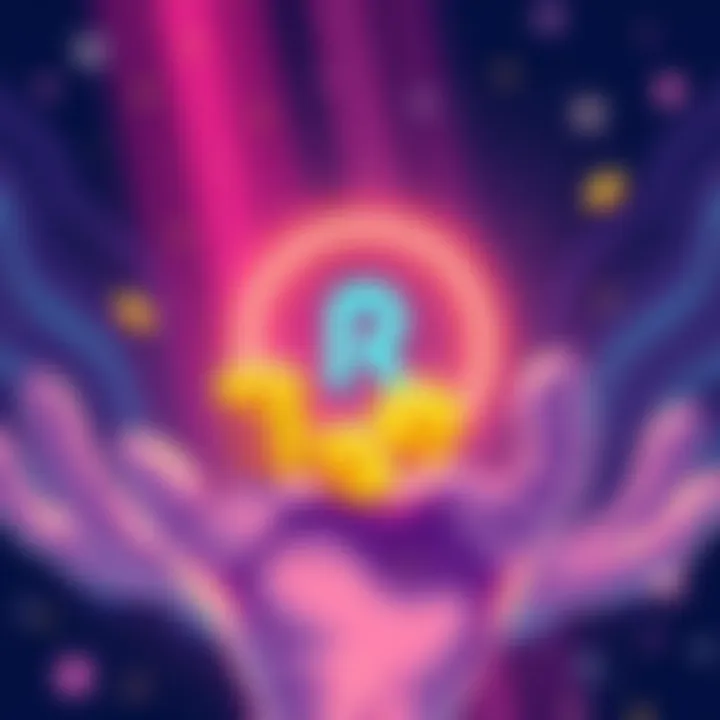 Illustration showing the Robinhood chain logo with tokens and a helping hand, symbolizing support for old MOON holders.