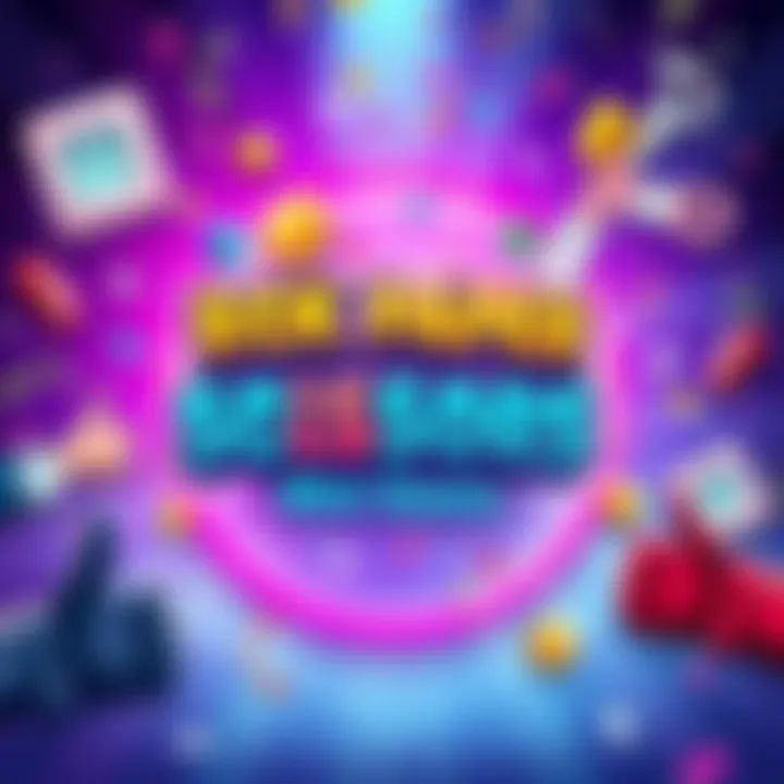 Rock Paper Scissors Game Promotion A colorful graphic showcasing the rock paper scissors mini game with game icons and excitement elements like confetti and thumbs up