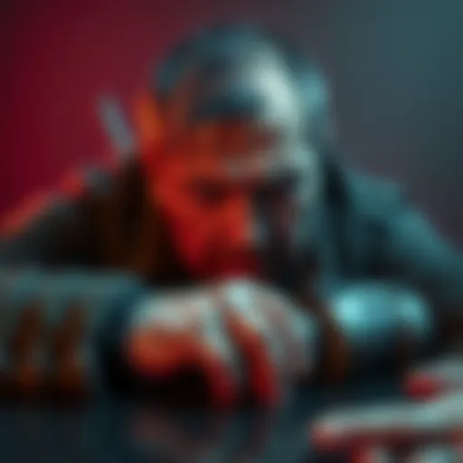 A tense moment shows a Russian kidnapper hesitating while inflicting pain on Babet, revealing his inner conflict.
