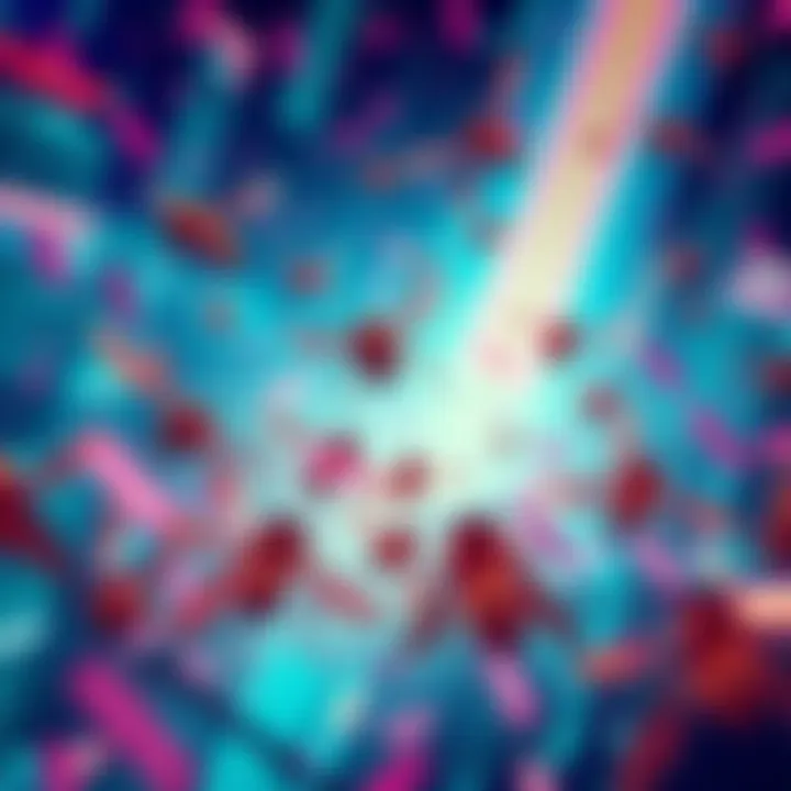 A vibrant illustration of cyber hornets buzzing around a digital landscape, symbolizing the wild metaphor used by Saylor.