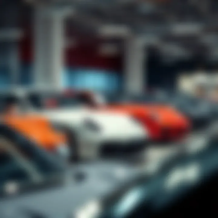 SBXCars Focus on Curation A collection of curated cars showcased in an exhibition style, highlighting the shift from auctions to curation at SBXCars.