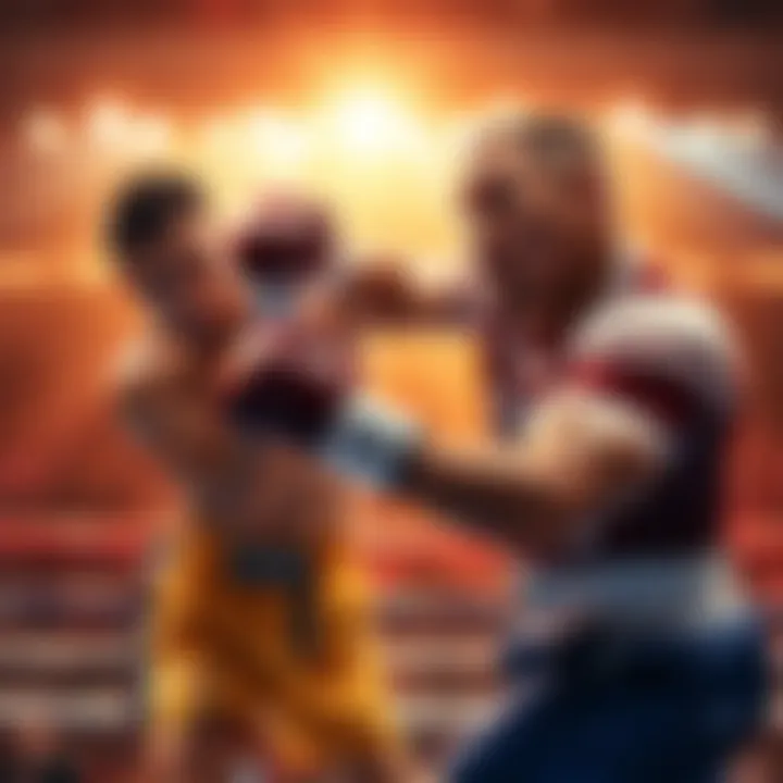 Schiff's Knockout Moment Schiff landing a powerful punch in a memorable knockout scene, showcasing the intensity of the moment.