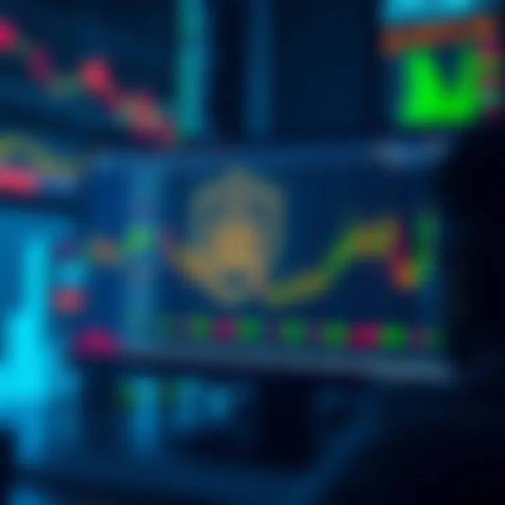 A computer screen displaying a secure trading platform with a lock symbol, signifying safety in trading.