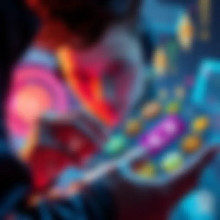 A person examining various tokens and NFTs from Cosmos airdrops, with staked tokens like ATOM and OSMO in view.