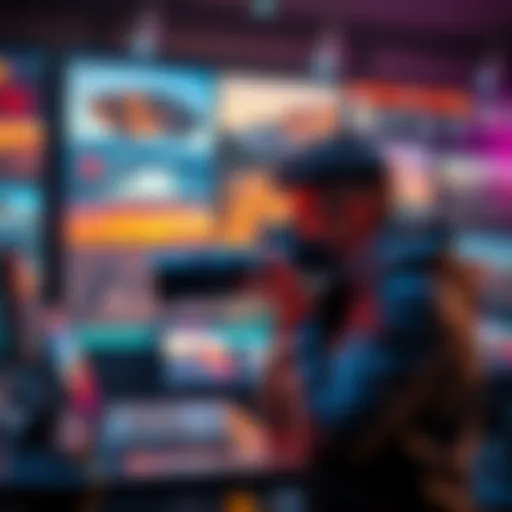 A photographer showcasing their images on a digital platform for NFT sales