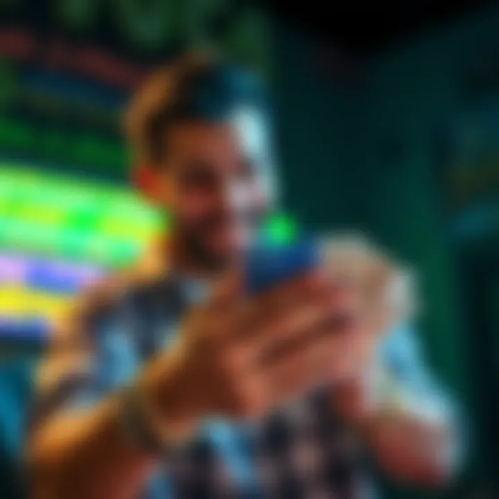 A person counting cash after successfully selling Kaspa miners online.