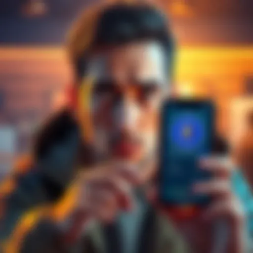 Person looking worried after sending ETH to the wrong network, showing a smartphone with a crypto wallet app open.