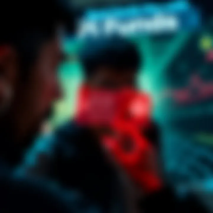 A person looks shocked at their device showing a transaction alert after unlocking their Pi, with a graphic of an unknown address in the background.