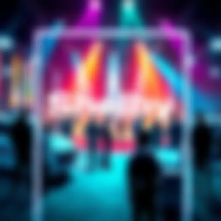 A vibrant graphic showcasing the Early Access event for Shelby with people engaging and exploring new features