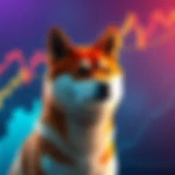 A graphical representation showing the rising price trends of Shiba Inu over recent days, highlighting significant gains in a vibrant color scheme.