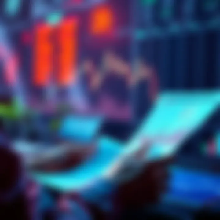 Shift to Real-World Assets Person looking at charts and documents representing real-world investments after moving away from cryptocurrency