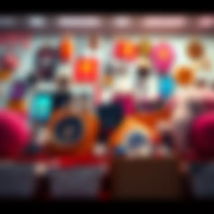 A collage of items purchased through Pi DApps, showcasing various apps and products, including digital goods and services.