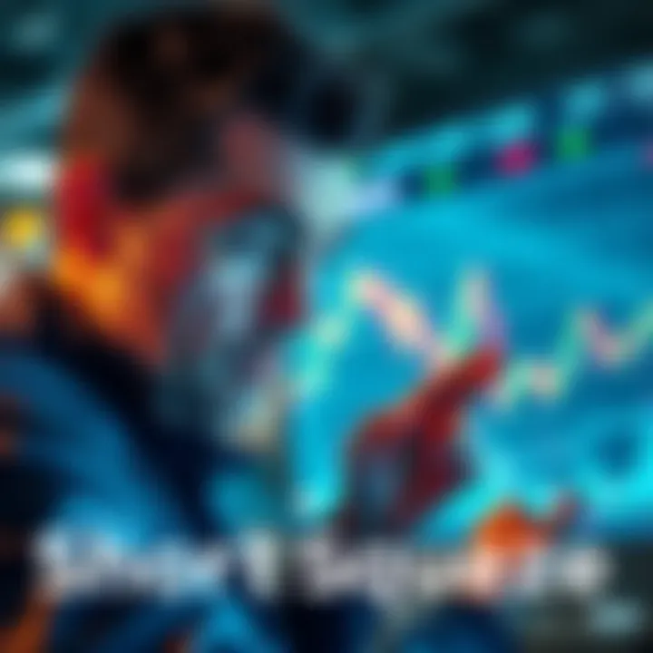 Short Squeeze Concept A trader studying price movement charts with a focused expression, indicating anticipation of a market surge for LTC.