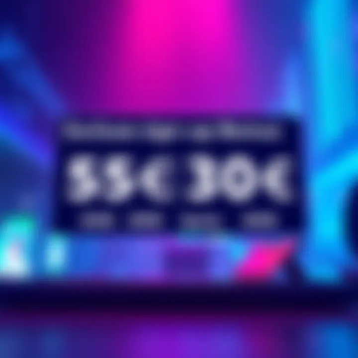 A promotional graphic showing a sign-up bonus of 50€ and an additional 30€ with a countdown timer highlighting limited spots available.