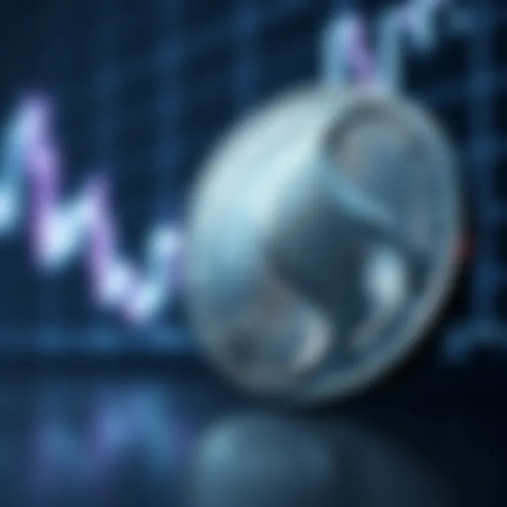 A silver coin with a rising graph in the background, symbolizing the increase in silver prices and the potential for an altcoin season in crypto markets.