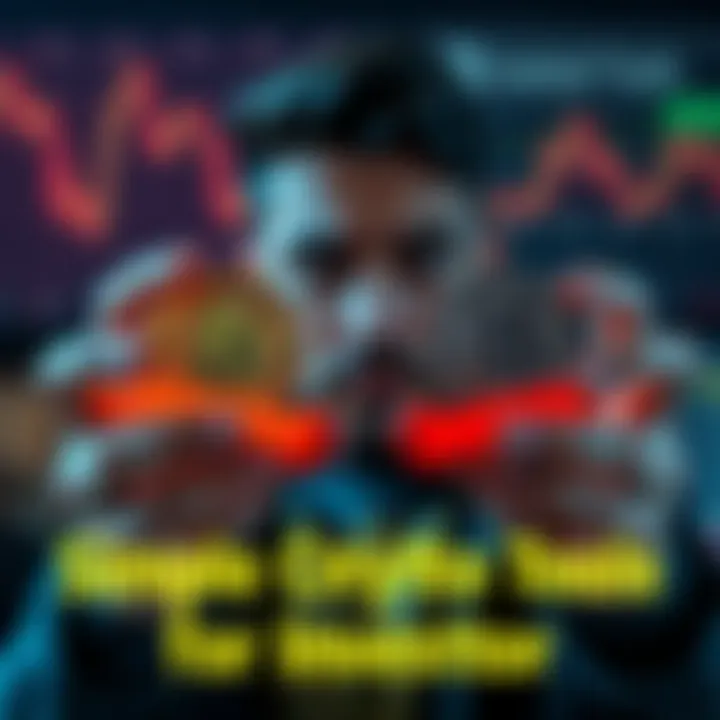 Simple Crypto Tools for Investors A person comparing two crypto tools, one engaging and the other simple and straightforward, highlighting the choice for safer trading.