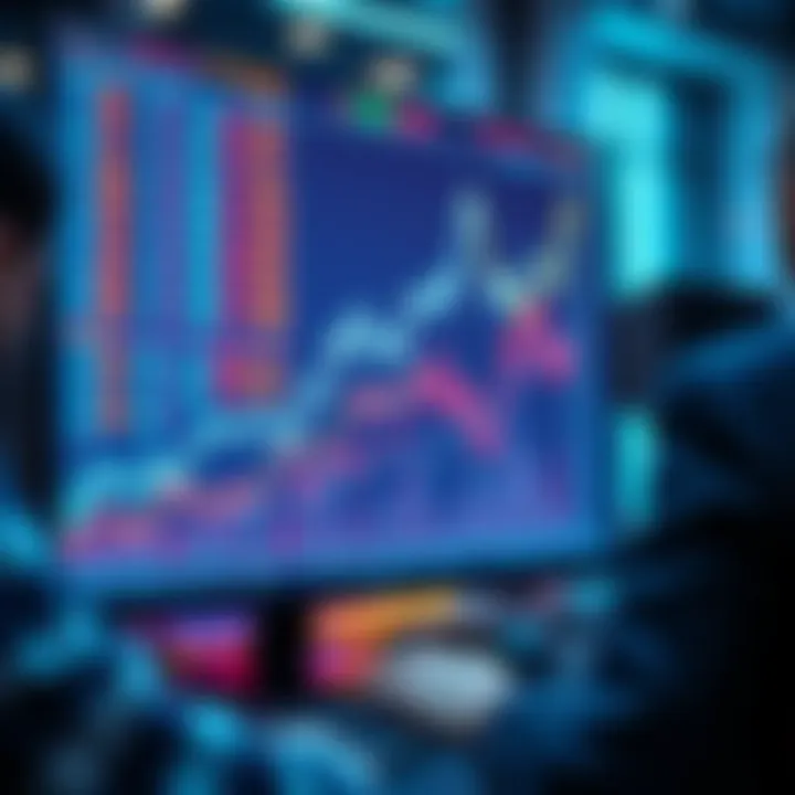 A graph showing the upward trend of small cap stocks reflecting significant gains. Investors are analyzing stock performance on a computer screen.