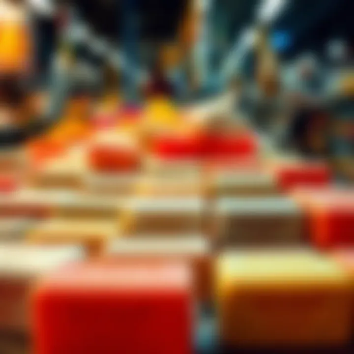 Multiple soap bars displayed in a market setting, indicating a potential drop in availability.