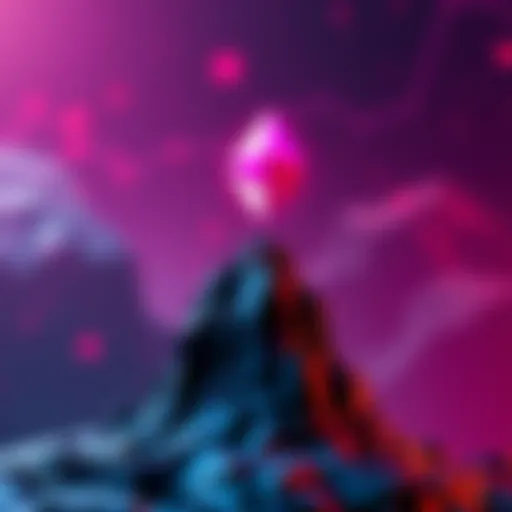 A graphic showing Solana's logo rising above Ethereum's logo, symbolizing Solana surpassing Ethereum in stablecoin volumes for February.