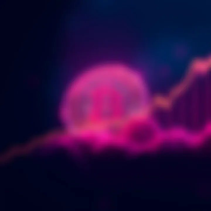 A graphic showing the Solana cryptocurrency symbol alongside a rising stock market graph, representing speculation about its future performance.