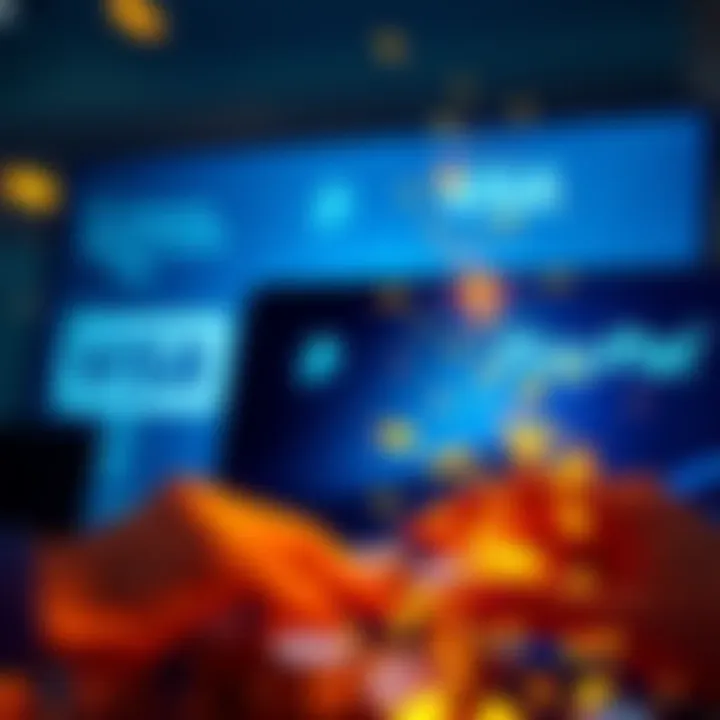 Visual representation of Solana's Payments.org showcasing digital payment transactions with logos of Visa and PayPal in the background.