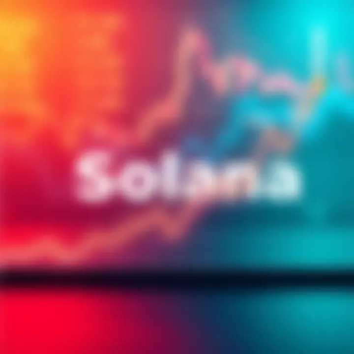 Graph showing Solana's trading volume surpassing BNB and XRP with clear upward trend