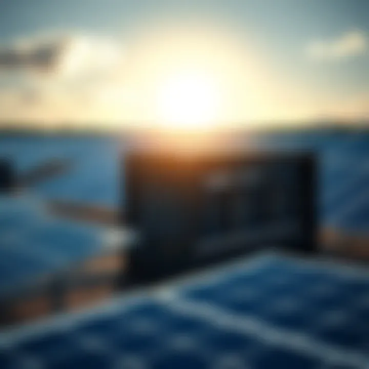 A server chassis with four AMD EPYC 9965 CPUs powered by solar panels on a sunny day