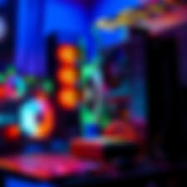 A computer setup for solo mining with hardware components like GPU and motherboard visible.