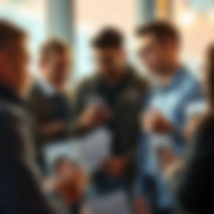 A group of people sharing their experiences about investing in Sorare, with charts and soccer cards visible, indicating financial discussions.