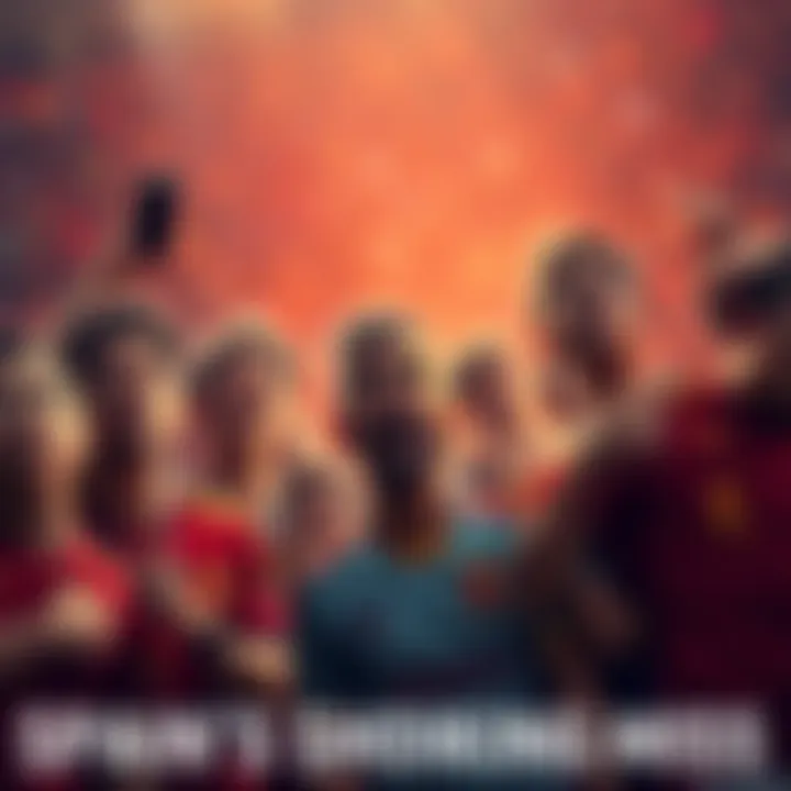 A shocked crowd reacting to Spain's decision to leave Unai Simon and Porro out of the lineup, showing mixed emotions of disbelief and concern.