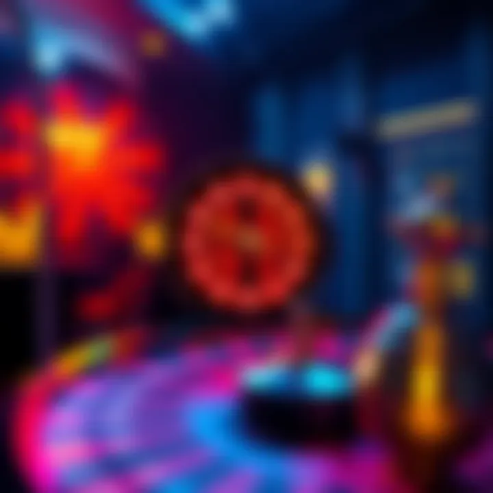 A graphic showing the results of five spins, highlighting odd and even sums with visual representations of probability charts.