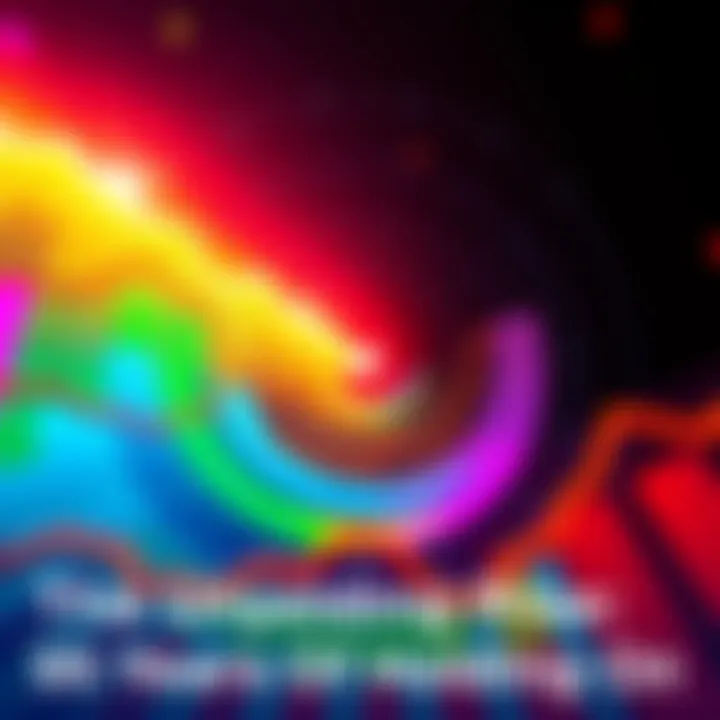 Spiral Chart of Growth A colorful spiral chart showing a steady upward trend, symbolizing long-term investment growth over time.