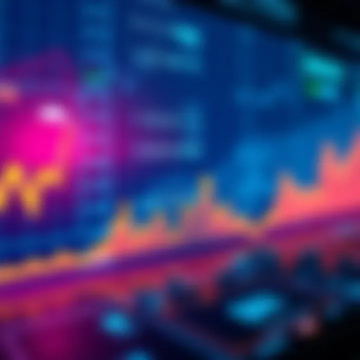 A digital chart showing stable cryptocurrency prices with fewer fluctuations compared to previous years, reflecting a calmer market.