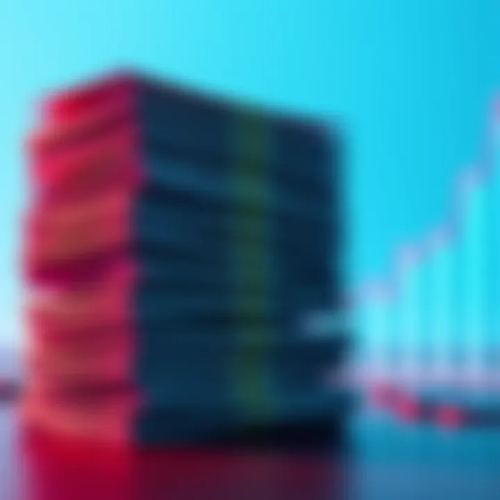 A stack of cash next to a rising financial graph, symbolizing savings and investment opportunities