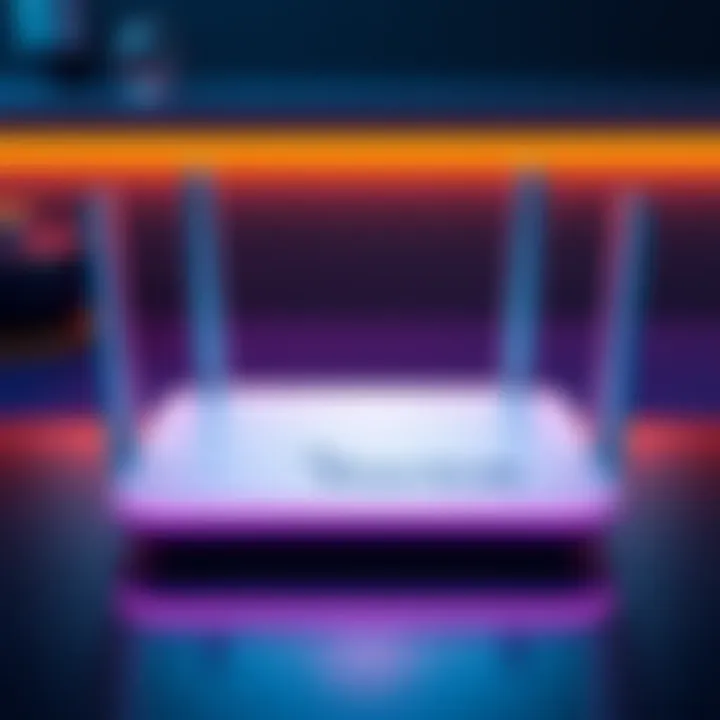 A sleek Starlink Router 4 device showcasing Wi-Fi 7 features, designed for enhanced internet connectivity and speed.