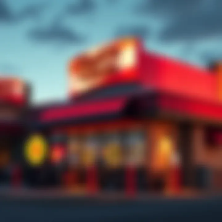 Exterior view of a Steak 'n Shake with a sign promoting Bitcoin payments